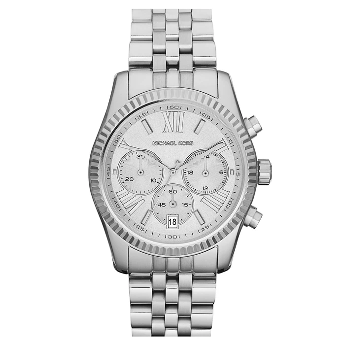Γυναικείο Ρολόι Michael Kors Mk5555 (38mm) Μεταλλικό Μπρασελέ Ασημί