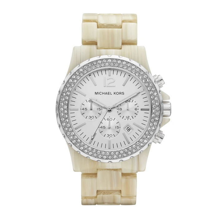 Γυναικείο Ρολόι Michael Kors Mk5598 (45mm) Καουτσούκ Λουράκι 