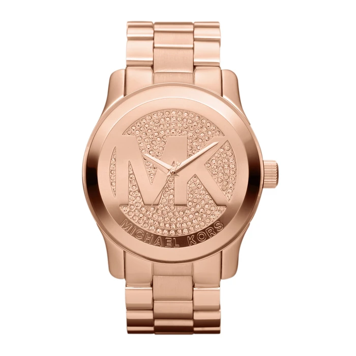 Γυναικείο Ρολόι Michael Kors Mk5661 (43mm) Μεταλλικό Μπρασελέ Ροζ