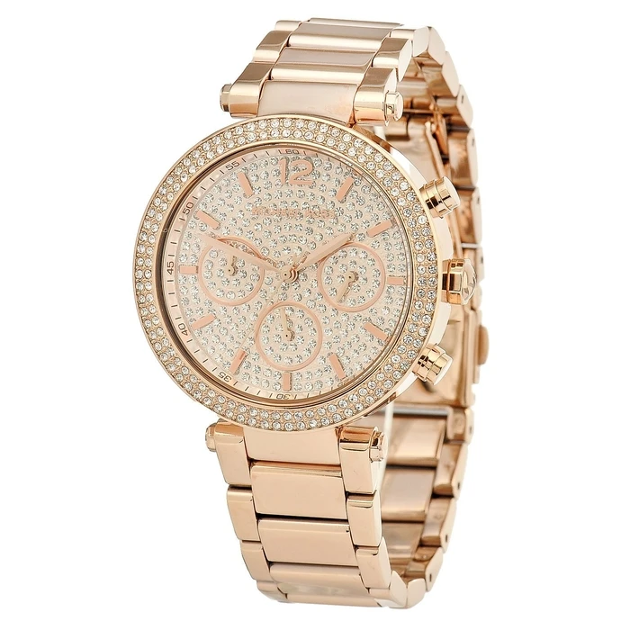 Γυναικείο Ρολόι Michael Kors Mk5857 (39mm) Μεταλλικό Μπρασελέ Ροζ
