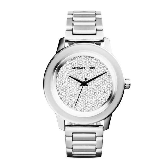 Γυναικείο Ρολόι Michael Kors Mk5996 (42mm) Μεταλλικό Μπρασελέ Ασημί
