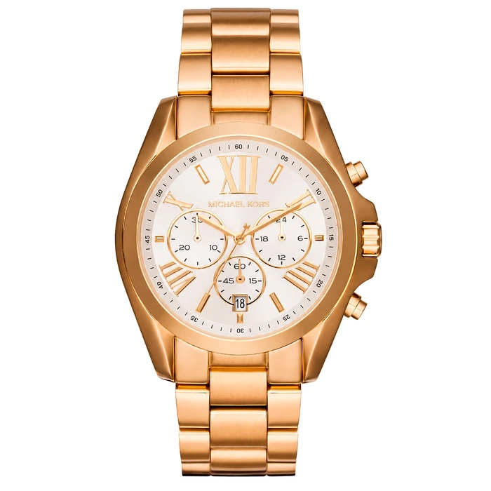 Michael Kors Bradshaw Women's Watch 43mm Chronograph Quartz Gold Stainless Steel MK6266