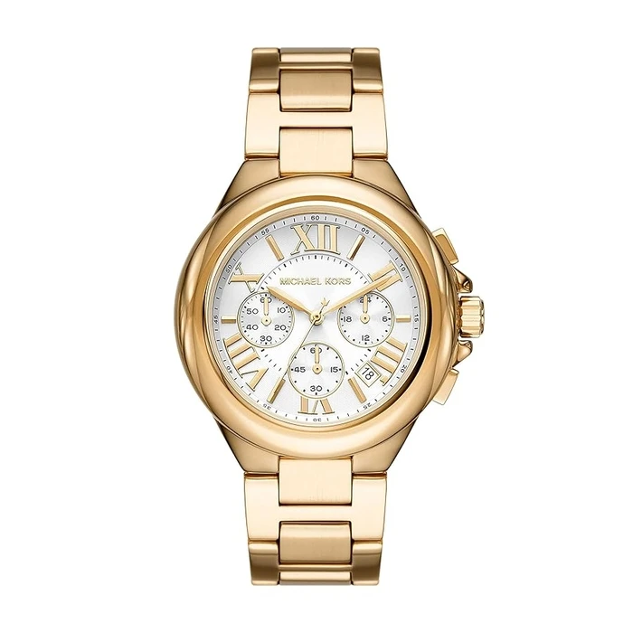 Γυναικείο Ρολόι Michael Kors Mk7270 (43mm) Μεταλλικό Μπρασελέ Χρυσό