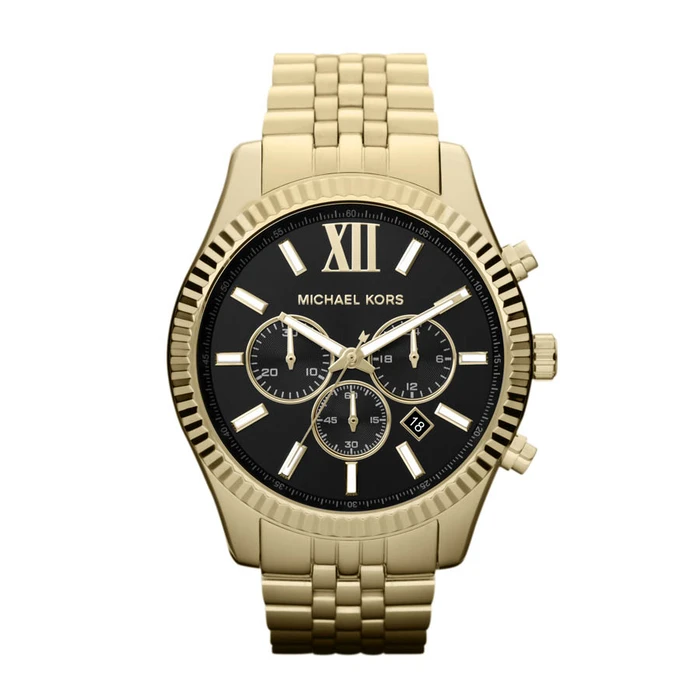 Ανδρικό Ρολόι Michael Kors Mk8286 (45mm) Μεταλλικό Μπρασελέ 