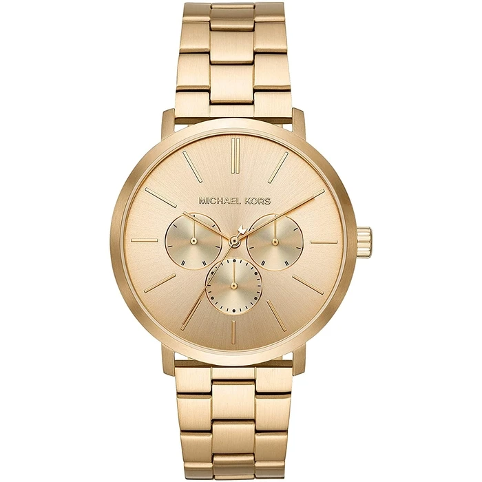 Ανδρικό Ρολόι Michael Kors Mk8702 (42mm) Μεταλλικό Μπρασελέ Χρυσό