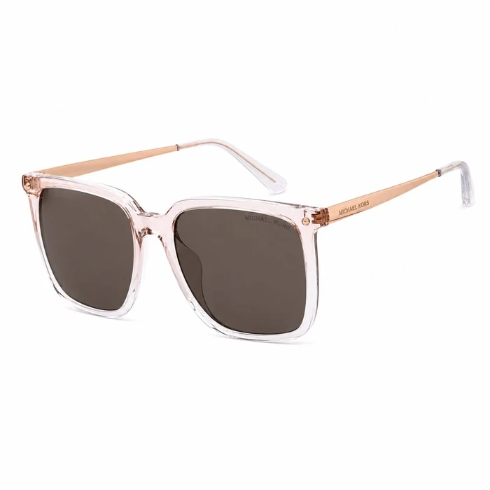 Michael Kors Women's Sunglasses MK-2221U PINK – Acetate Frame, Brown Lens, Size 55/19/140 mm