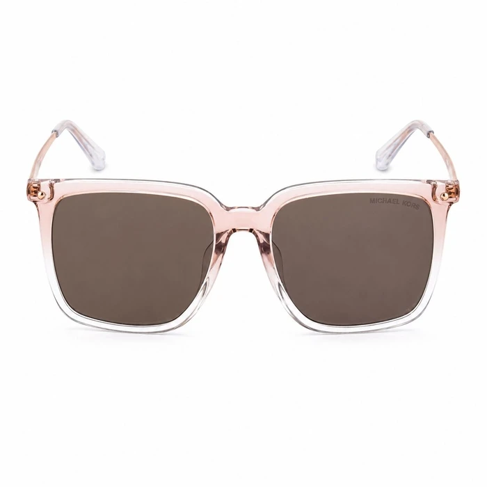 Michael Kors Women's Sunglasses MK-2221U PINK – Acetate Frame, Brown Lens, Size 55/19/140 mm