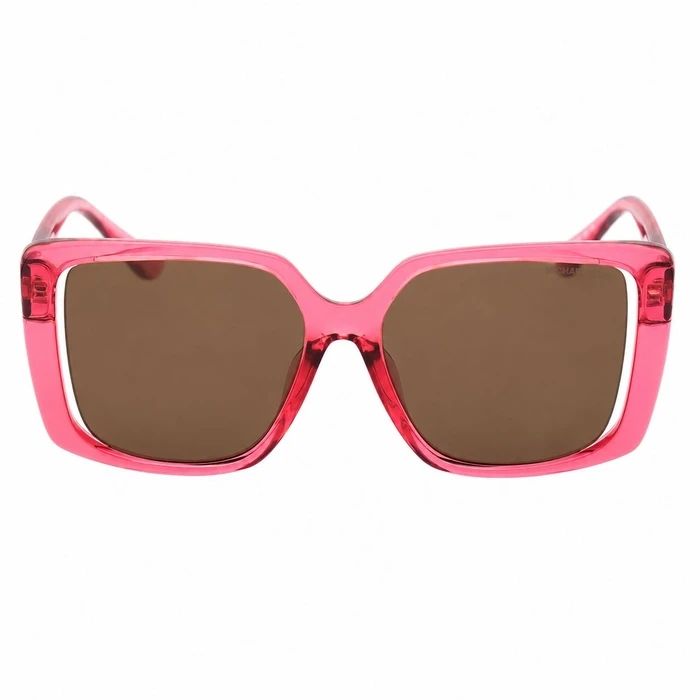 MICHAEL KORS Women's Sunglasses MK2238U Dragonfruit – 55/15/145 mm, Acetate Frame, Pink Lenses (Category 3)