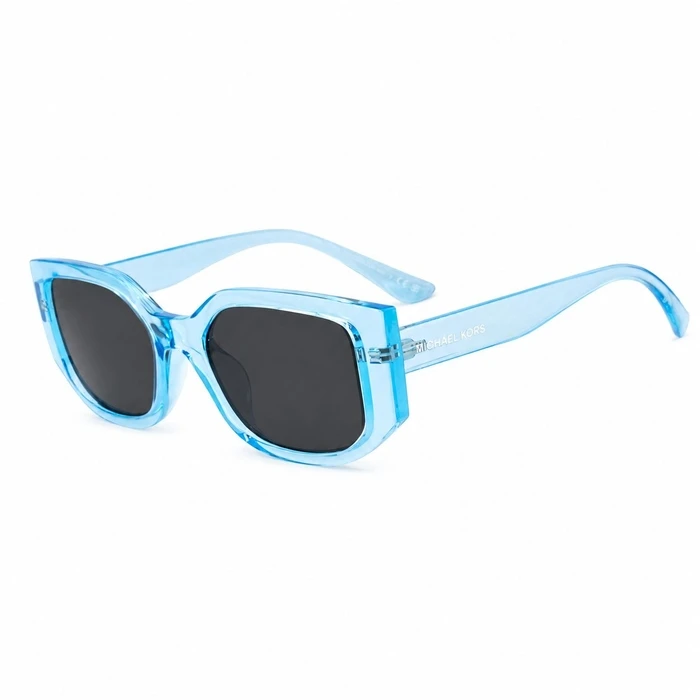 Michael Kors Women's Sunglasses MK2239U Sky Blue 50/19/140 Acetate Grey Lenses (Category 3 - Denali)