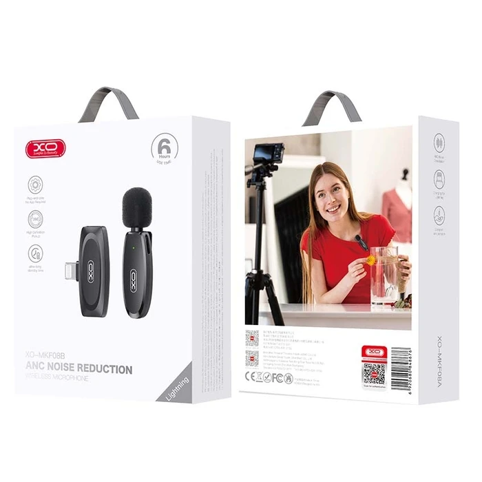 Ασύρματο Μικρόφωνο XO MKF08B Collarclip Lightning