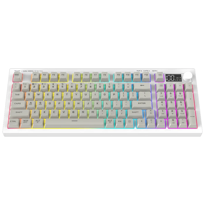 Armaggeddon MM-98S Ασύρματο Οπτικό Gaming Πληκτρολόγιο με RGB φωτισμό (US) Artic Fox