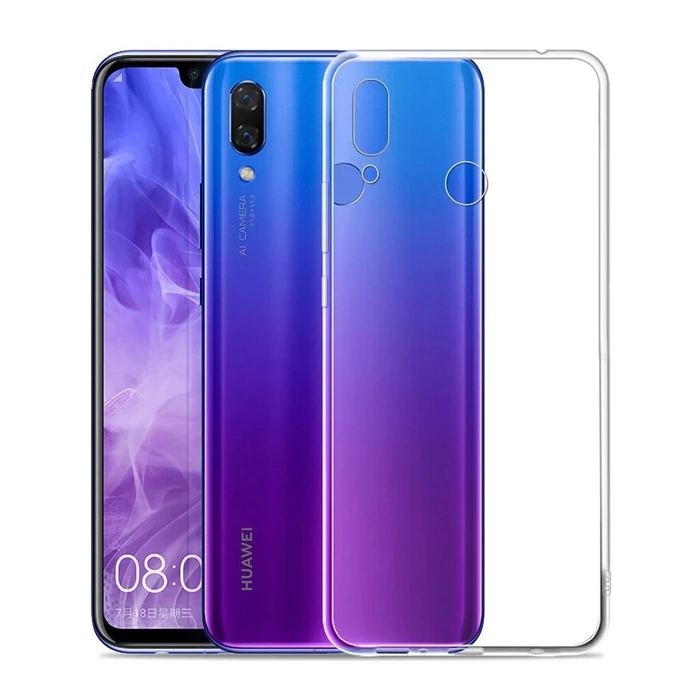 Θήκη Κινητού Powertech Ultra Slim MOB-1290 για Huawei Y9 2019, διάφανη