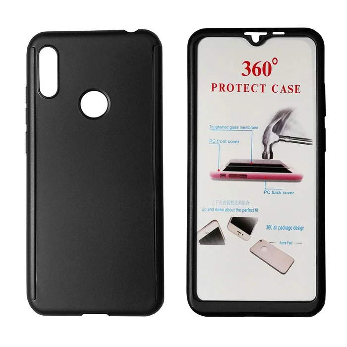Θήκη Κινητού Powertech Body 360° με για Huawei Y6/Pro 2019, μαύρη