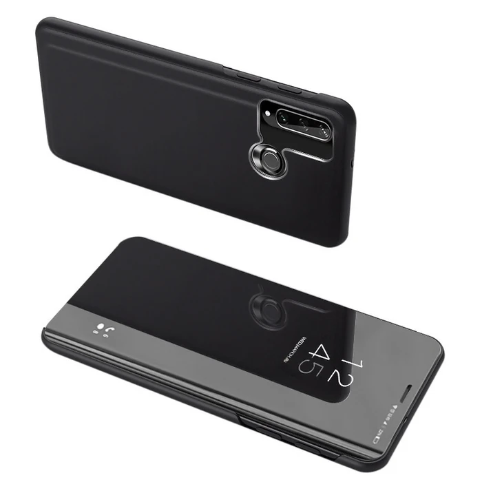 Θήκη Κινητού Powertech Clear view MOB-1517, Huawei Y6p, μαύρη