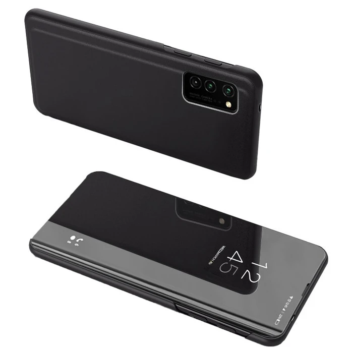 Θήκη Κινητού Powertech Clear View MOB-1610 για Samsung Galaxy A02s, μαύρη