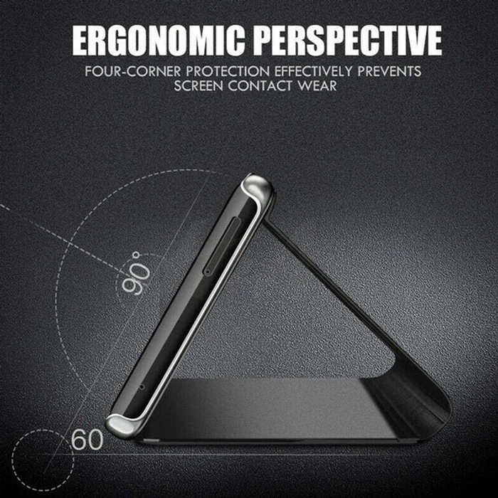 Θήκη Κινητού Powertech Clear View MOB-1610 για Samsung Galaxy A02s, μαύρη