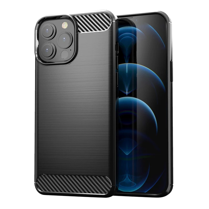 Θήκη Κινητού Powertech Carbon MOB-1657 για iPhone 13 Pro, μαύρη