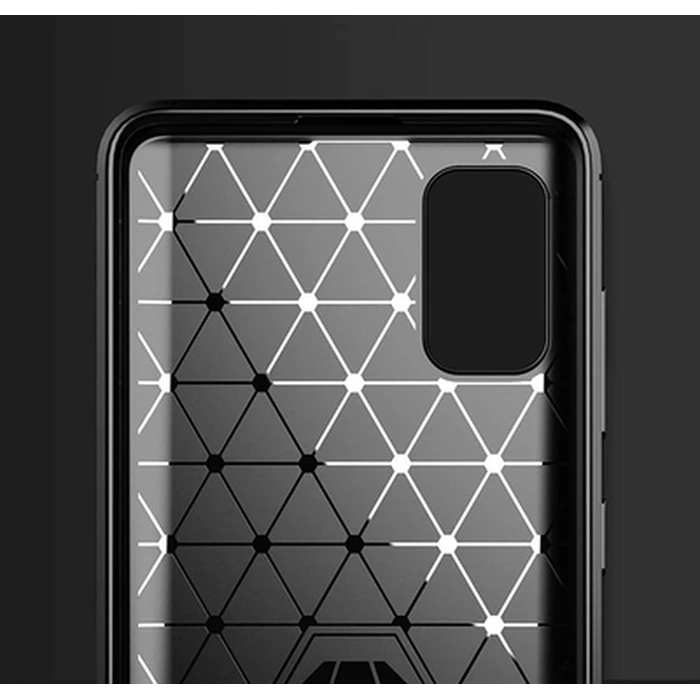 Θήκη Κινητού Powertech Carbon MOB-1727 για Samsung A03S, μαύρη