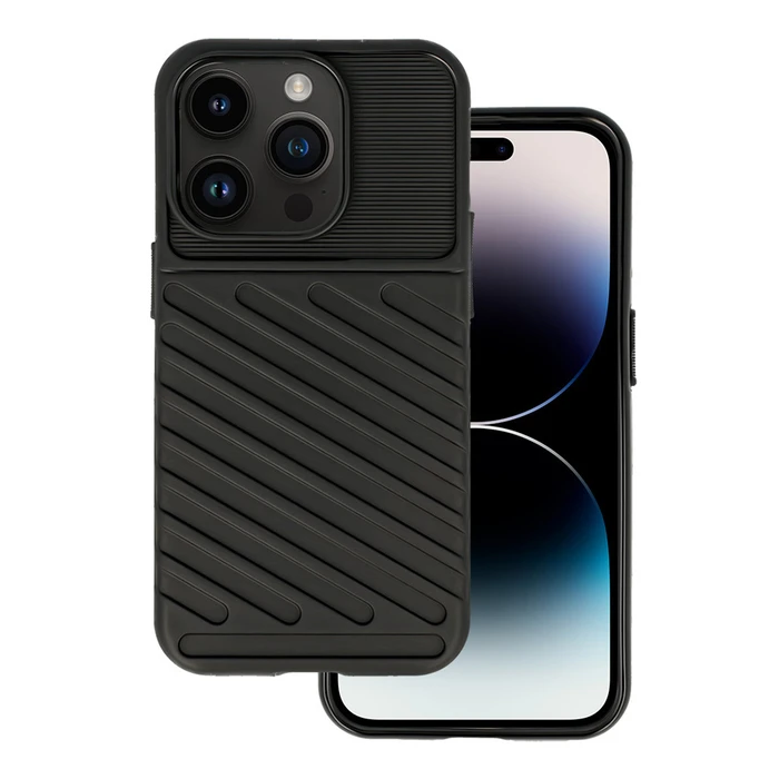 Θήκη Κινητού Powertech Thunder MOB-1833 για iPhone 14 Pro, μαύρη
