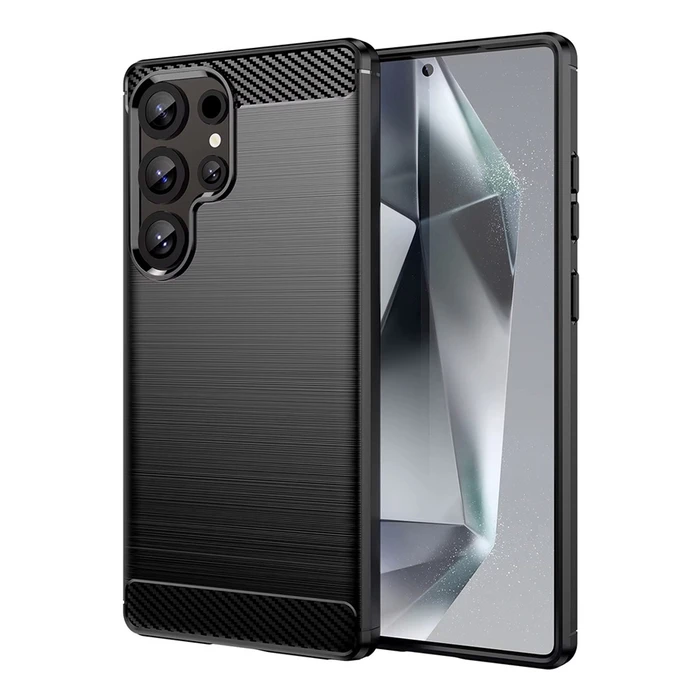 Θήκη Κινητού Powertech Carbon Mob-2007 για Samsung S24 Ultra, Μαύρη