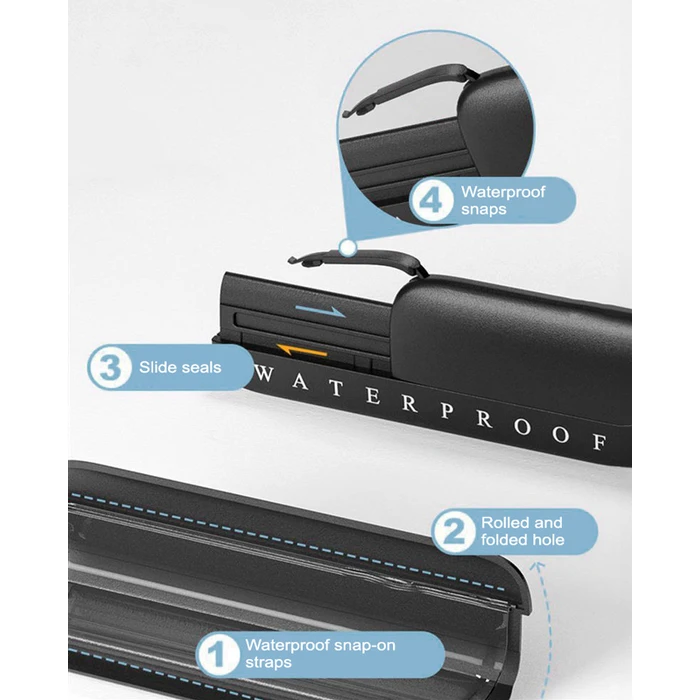 Αδιάβροχη Θήκη Powertech Smartphone Mob-2013, Ipx8, Μπλε-Λευκή