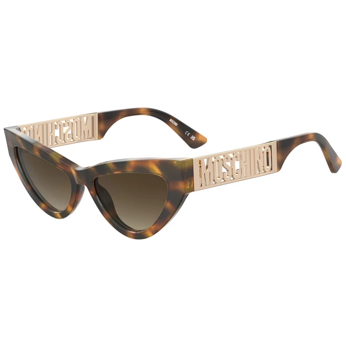 Moschino Women's Sunglasses MOS170‑S‑086 Cat Eye 55/17/140 Brown Acetate