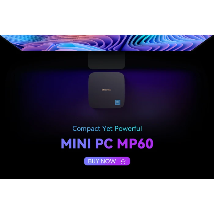 Mini PC Blackview Mini Pc Intel N150 (16Gb+1Tb) 4K Dual Band Win11 Pro Black