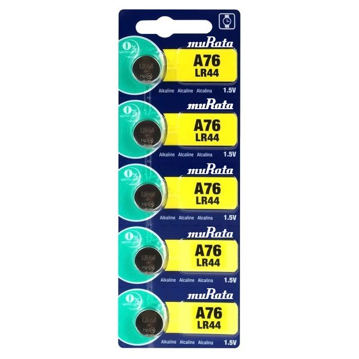 Αλκαλικές Μπαταρίες Murata LR44 MR-LR44, 1.5V, 5τμχ