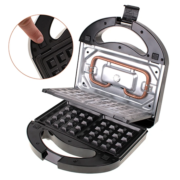 Τοστιέρα Mesko 3 IN 1 SANDWICH MAKER 1000W Μαύρη