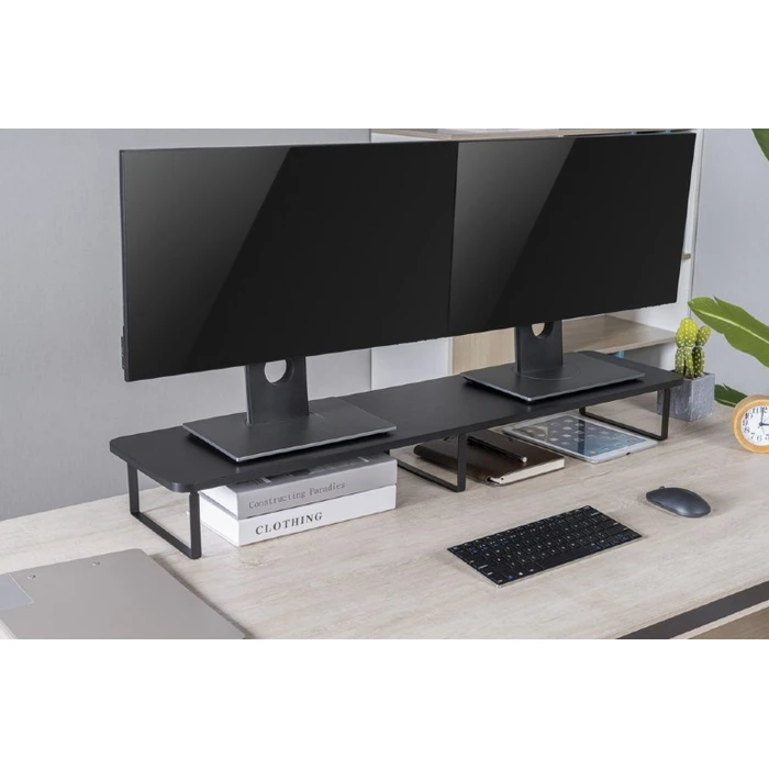 Βάση Monitor Gembird LONG RECTANGLE for 2 MONITORS