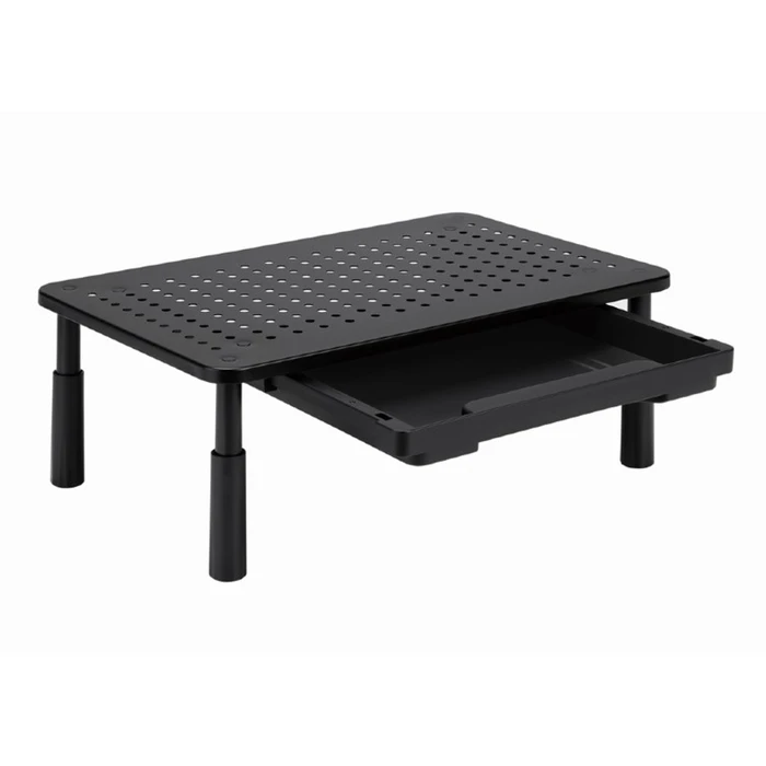 Βάση Monitor Gembird Adjustable Stand With Drawer (Rectangle) Black