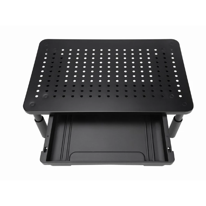 Βάση Monitor Gembird Adjustable Stand With Drawer (Rectangle) Black