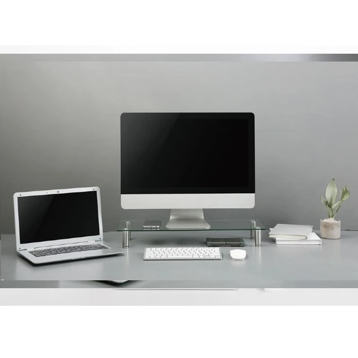 Βάση Monitor Gembird Glass Medium