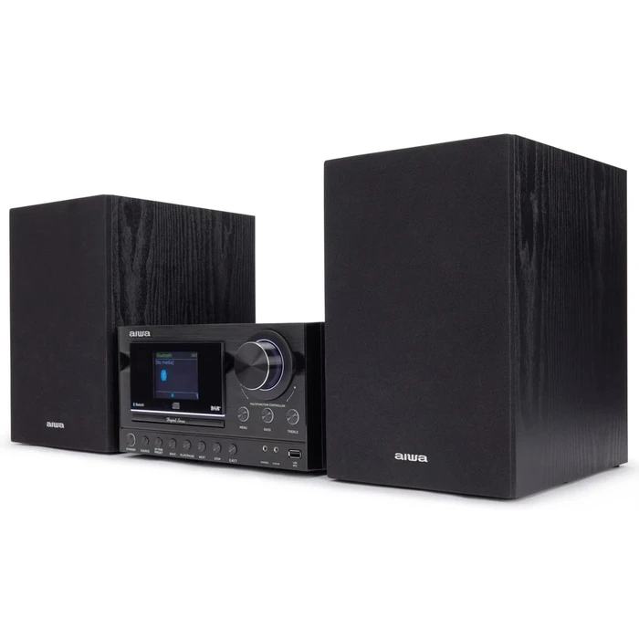 AIWA 2.0 Hi‑Fi System MSBTU-900DAB/BK 100W with CD Player and Bluetooth - Black