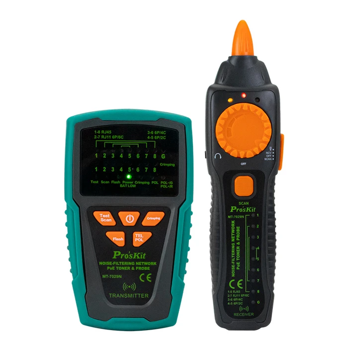 Tester Καλωδίων Proskit Tester Καλωδίων Δικτύου MT-7029N για RJ45/11/12