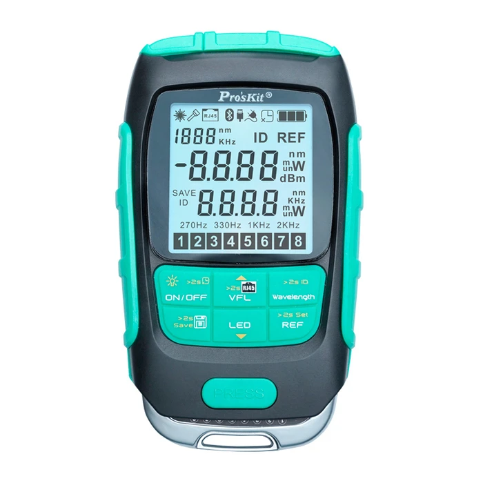 Πολύμετρο Proskit οπτικών ινών MT-7616, μέτρηση ισχύος & VFL, 30mW