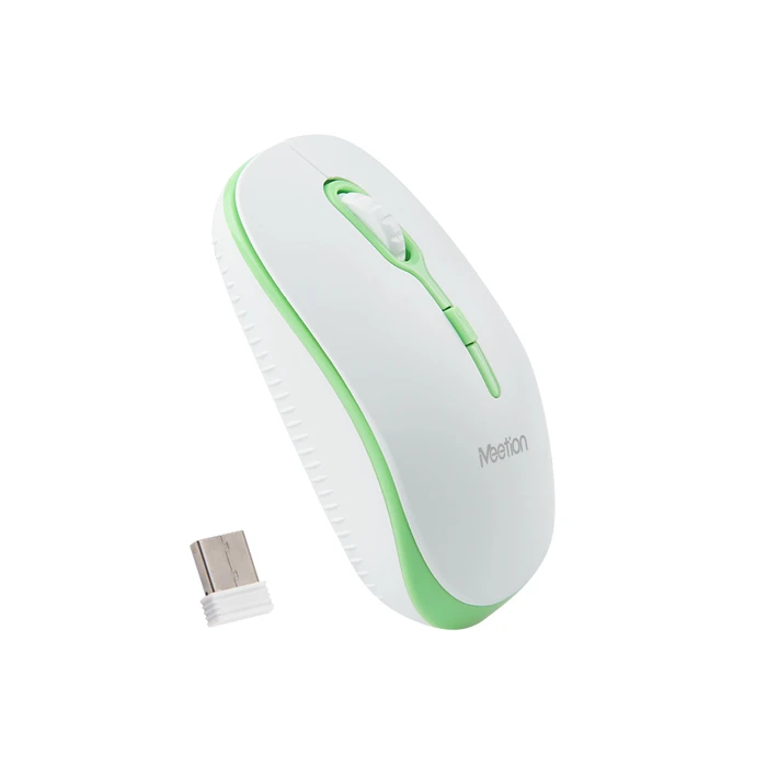 Ποντίκι Ασύρματο Meetion MT-R547 2.4G / ʼσπρο + Πράσινο
