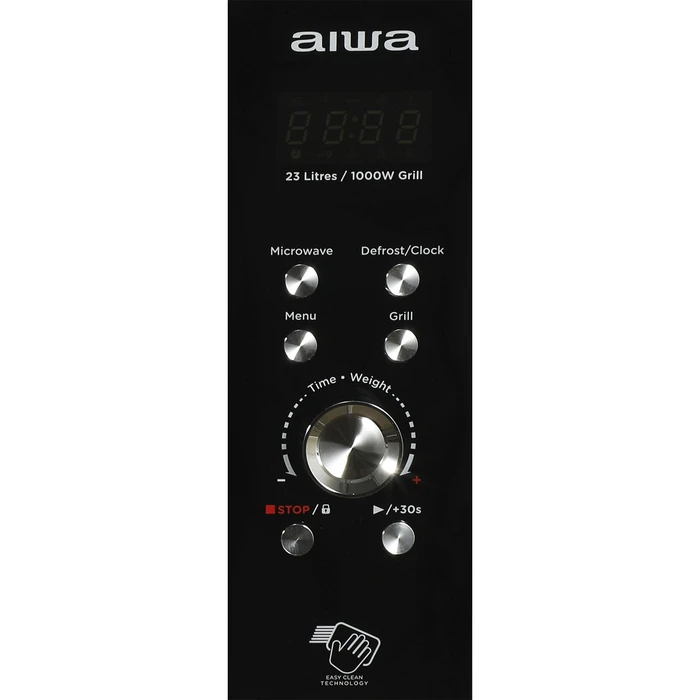 Φούρνος Μικροκυμάτων Aiwa GLASS DIGITAL With GRILL 23L 800W