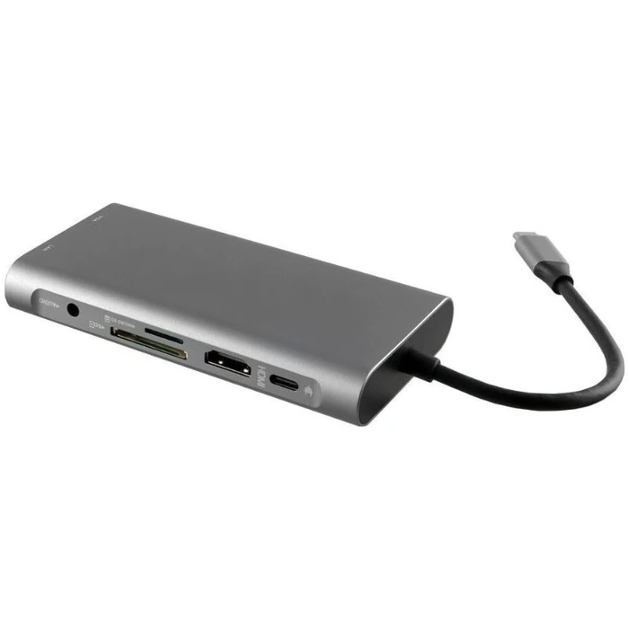 Docking Station NSP N17 10 σε 1 (8340277) Type-C σε VGA με Audio, RJ45, PD, SDXC/SD 3.0, 3 USB 3.0, HDMI 4K