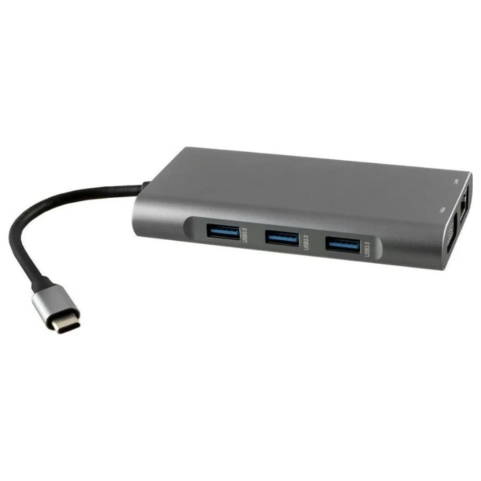 Docking Station NSP N17 10 σε 1 (8340277) Type-C σε VGA με Audio, RJ45, PD, SDXC/SD 3.0, 3 USB 3.0, HDMI 4K