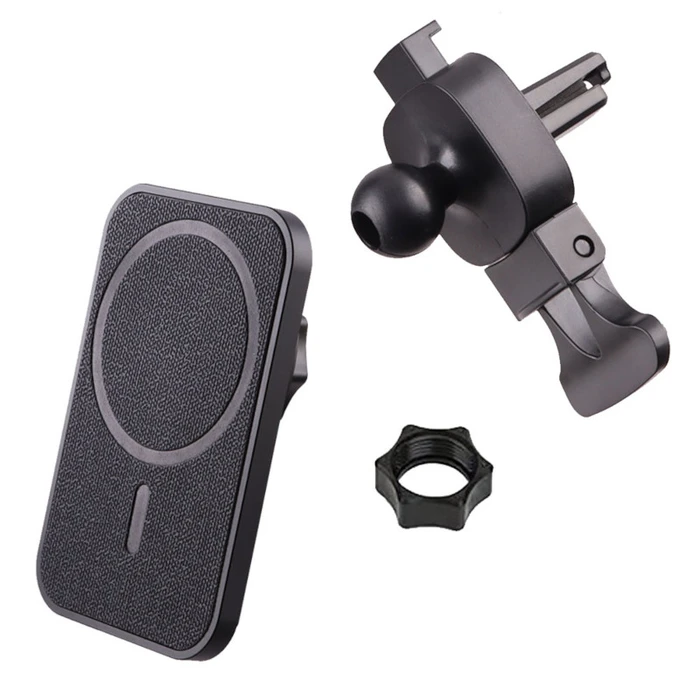 Βάση Κινητού Αυτοκινήτου NSP N20 ασύρματος φορτιστής (8341625) μαγνήτη, 360°, Magsafe, USB-C 1m-15W