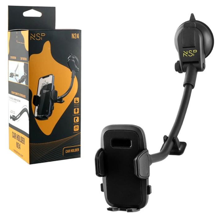 Βάση στήριξης Κινητών Nsp N24 (8347788) Με Εύκαμπτο Βραχίωνα 70mm, 360°, 4.7?-7.2?