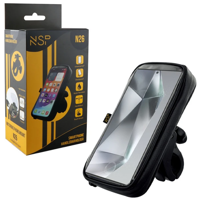 Βάση στήριξης Κινητών Nsp N26 (8367373) Με Αδιάβροχη Προστατευτική Θήκη, 10 X 2.3 X 19.3cm