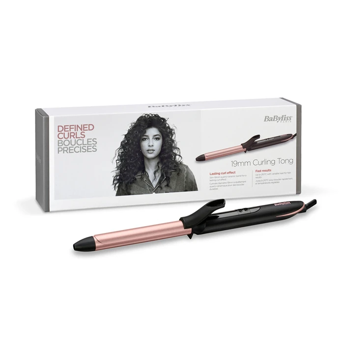 Ψαλίδι Μαλλιών BaByliss 19 mm Curling Tong Curling iron Warm Black, Pink gold 2.5 m