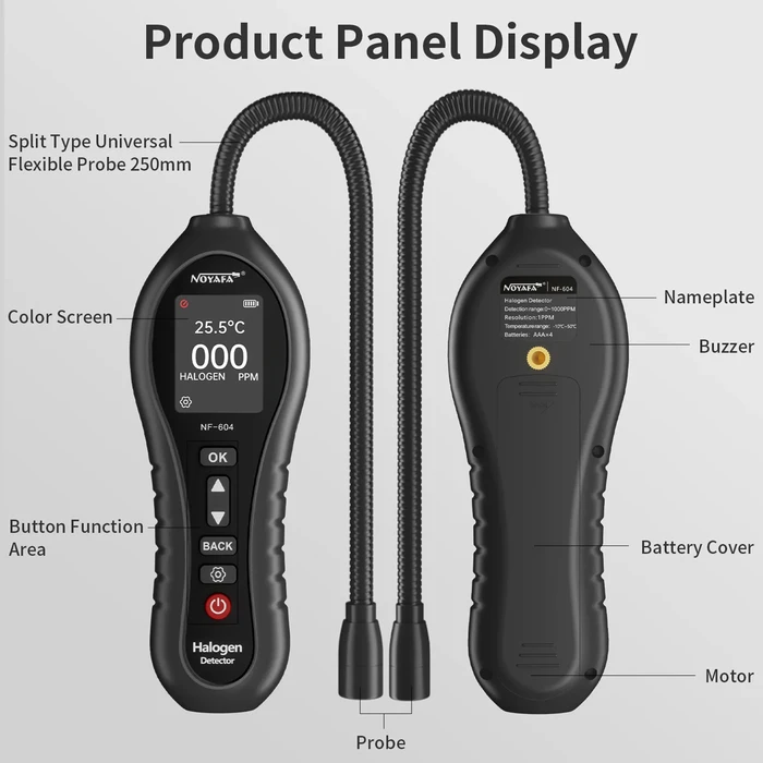 Ανιχνευτής Διαρροής Ψυκτικού Υγρού Noyafa Nf-604, Cfcs/Hcfc/Hfcs