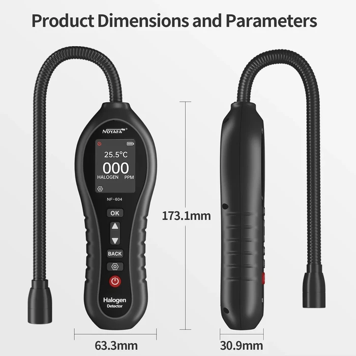 Ανιχνευτής Διαρροής Ψυκτικού Υγρού Noyafa Nf-604, Cfcs/Hcfc/Hfcs