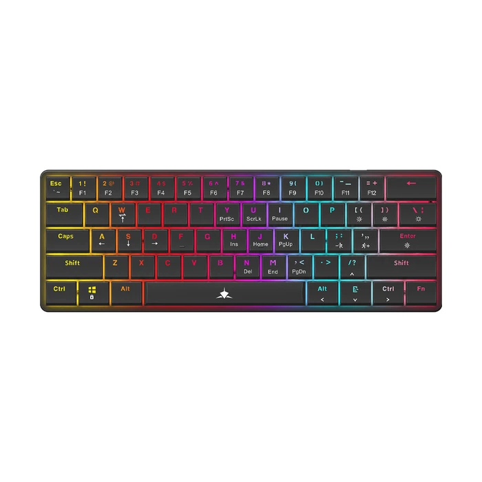 WHITE SHARK MECH Gaming Μηχανικό Πληκτρολόγιο 60% US με RGB