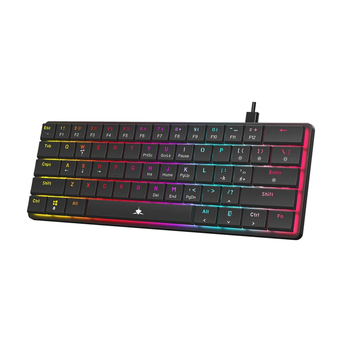 WHITE SHARK MECH Gaming Μηχανικό Πληκτρολόγιο 60% US με RGB