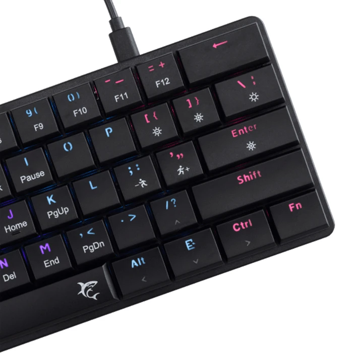 White Shark NAGAMAKI GK-006131 Gaming Μηχανικό Πληκτρολόγιο (US, Low Profile Brown Switch, RGB)