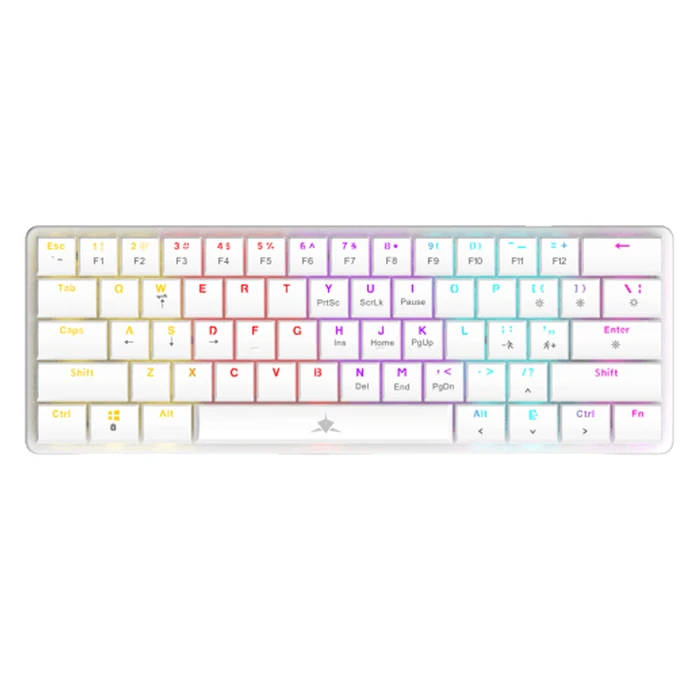 White Shark NAGAMAKI GK-006221 Μηχανικό Πληκτρολόγιο RGB (US) Μπλε